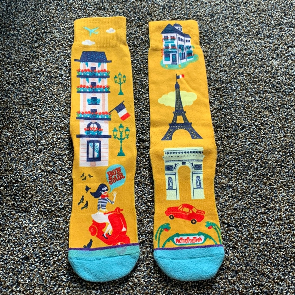 Paris socks adult unisex crew socks